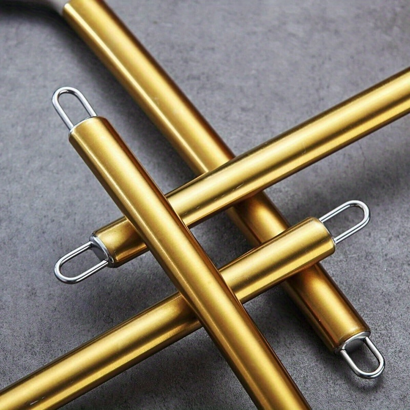 38pcs Set of Golden Kitchen Utensils, Featuring Durable Non-Stick Cooking Tools Including Spoons And Spatulas, Accompanied by a Robust Stainless Steel Holder. Safe for Dishwasher Use