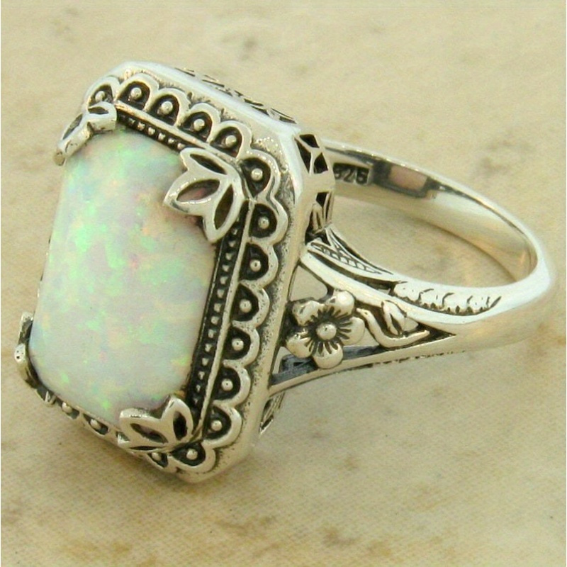 

Fashion, High-end And Design For Women's Accessories, Handcrafted Inlaid Opal Ring