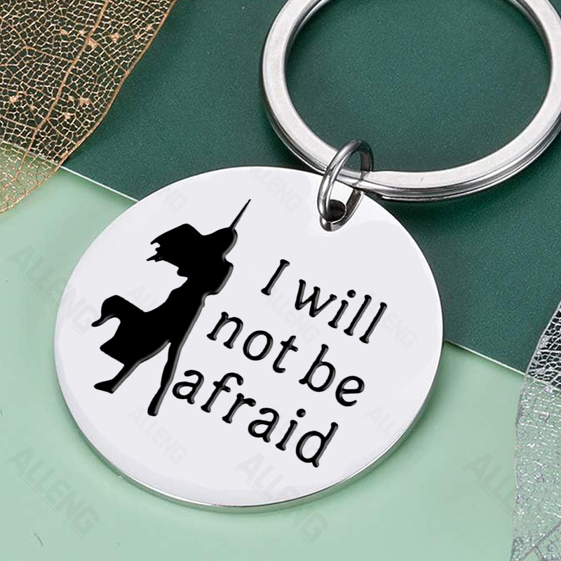 

1pc/3pcs/5pcs Alleng Steel Of "i Not Be " Keychain, Jewelry, Sjm Motivational For