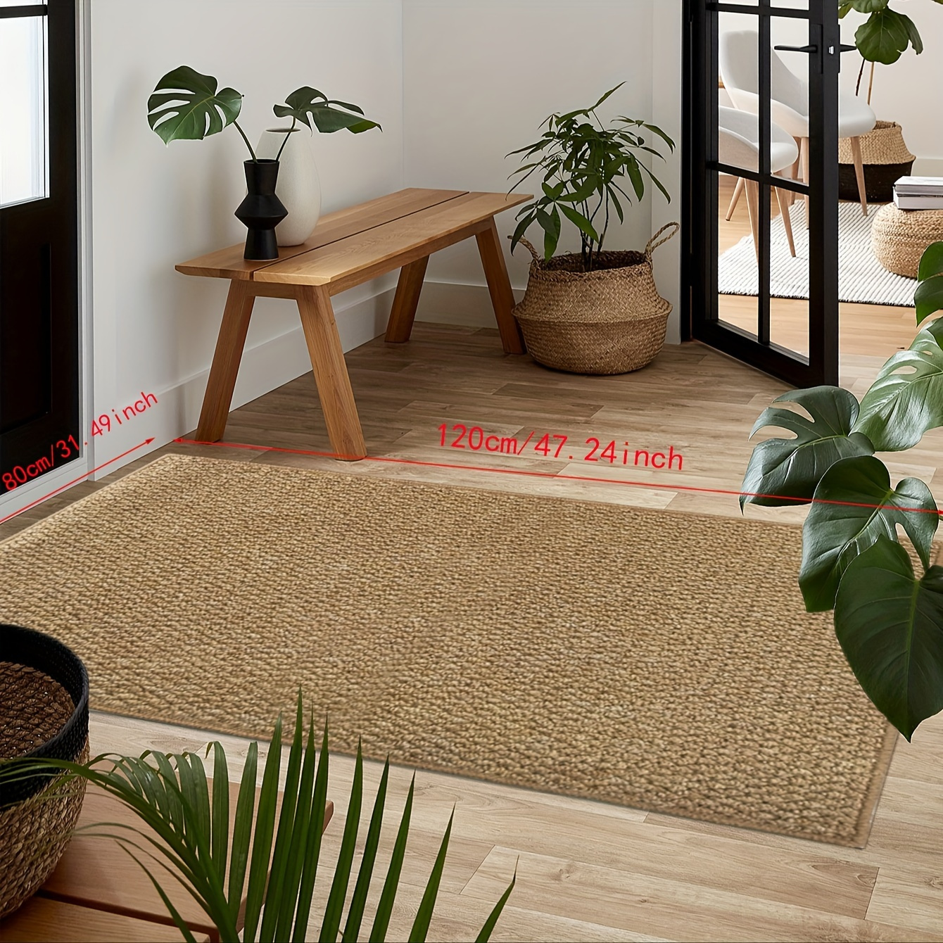 

Tapis de Porte Chic en Sisal - , Facile à Nettoyer & Lavable en Machine pour Intérieur/Extérieur - pour , , - , Absorbant & aux Taches en Plusieurs Couleurs, Décoration de Noël