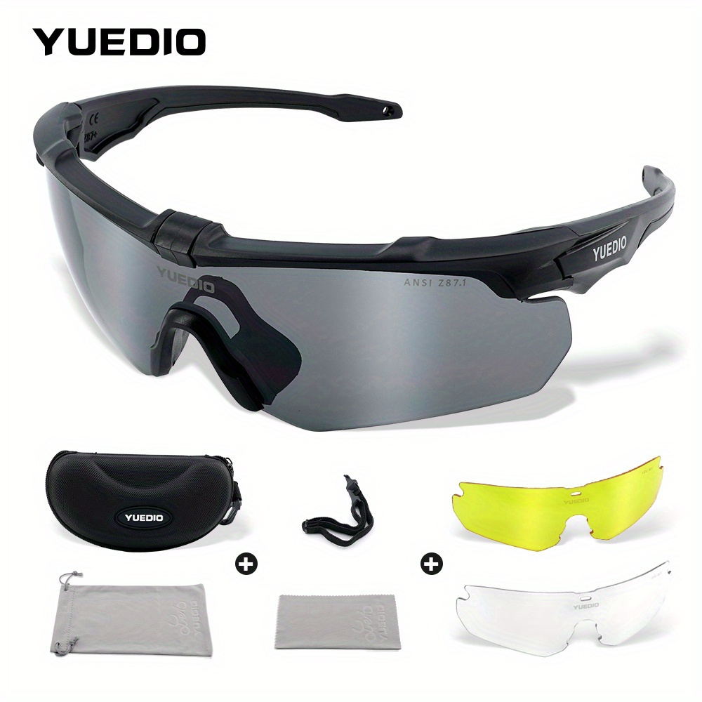 3 Lenses Set Sports Tr90 Frame Thickened Lenses Suitable For Leisure And Places