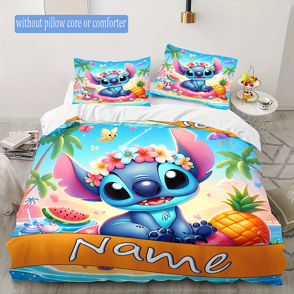 

3d Name & Bedding Set - Duvet Cover And Pillowcases, -, Washable - , For Halloween & Christmas