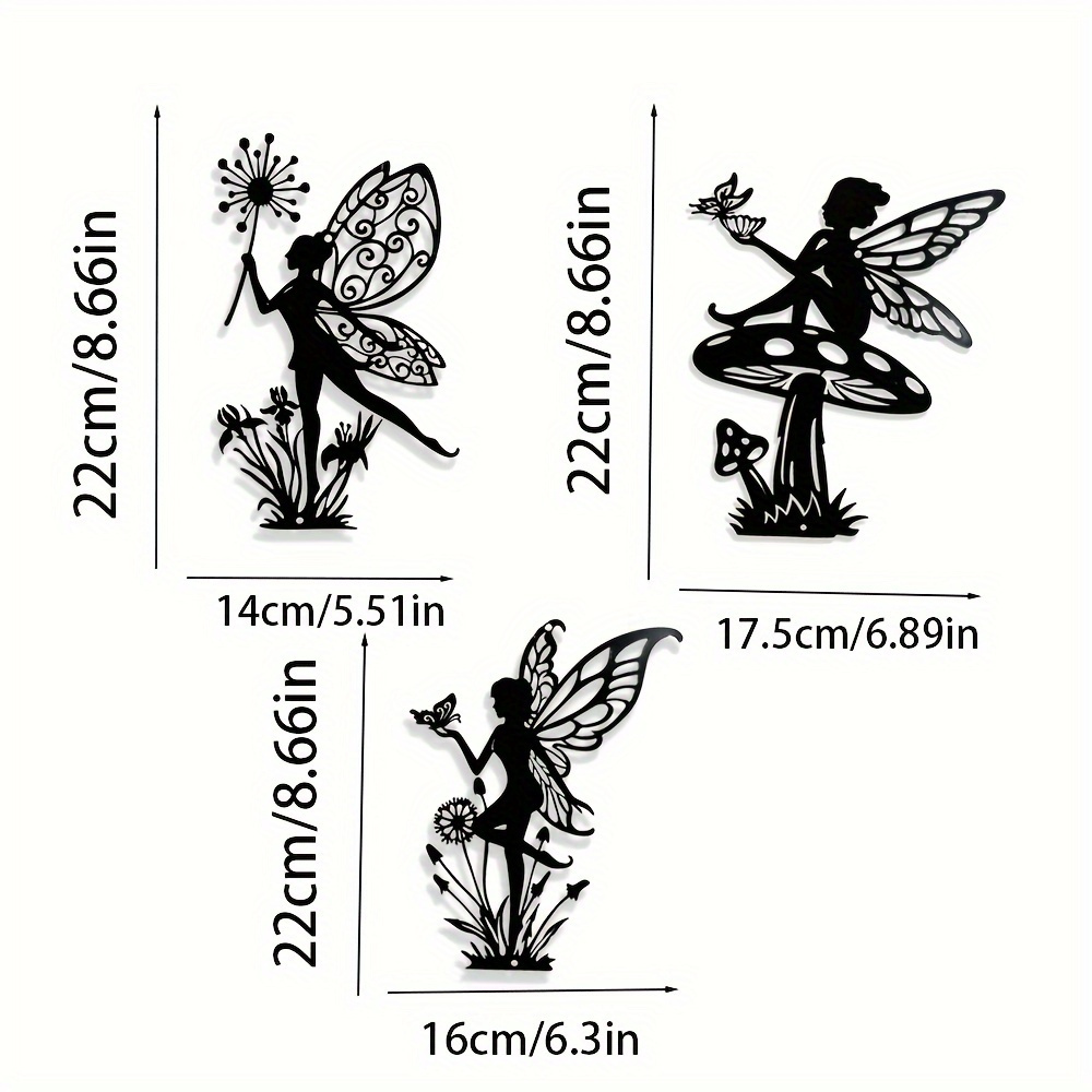 Set Of 3 Metal Wall Art - Versatile Decor For Home & Garden, Perfect For Living Room, Bedroom, Patio, Or Courtyard