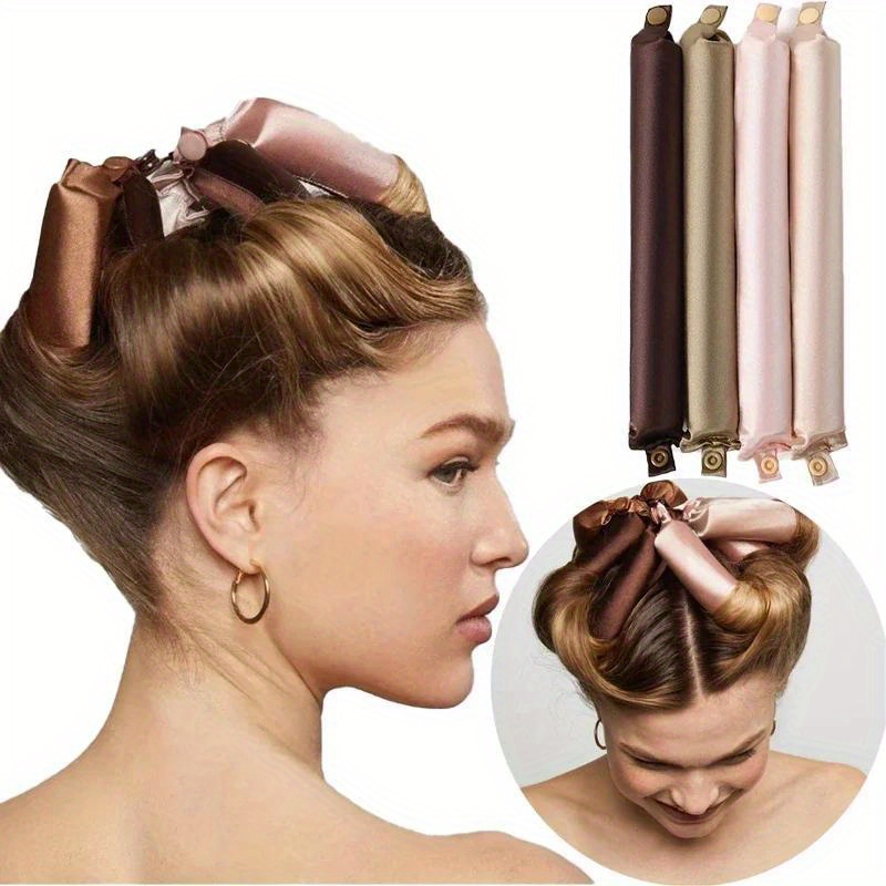 

Rollers, Heatless Curling Rods, Sleeping Flexi Headband, Soft Curling Tools For Long Hair, Manual Styling Accessories For Home Use