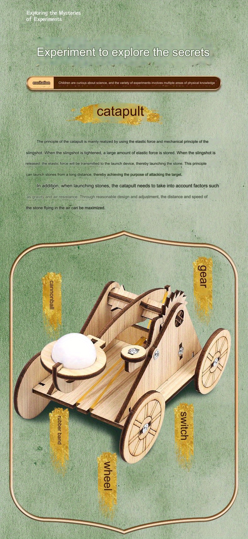 1pc Model Catapult Science Experiment