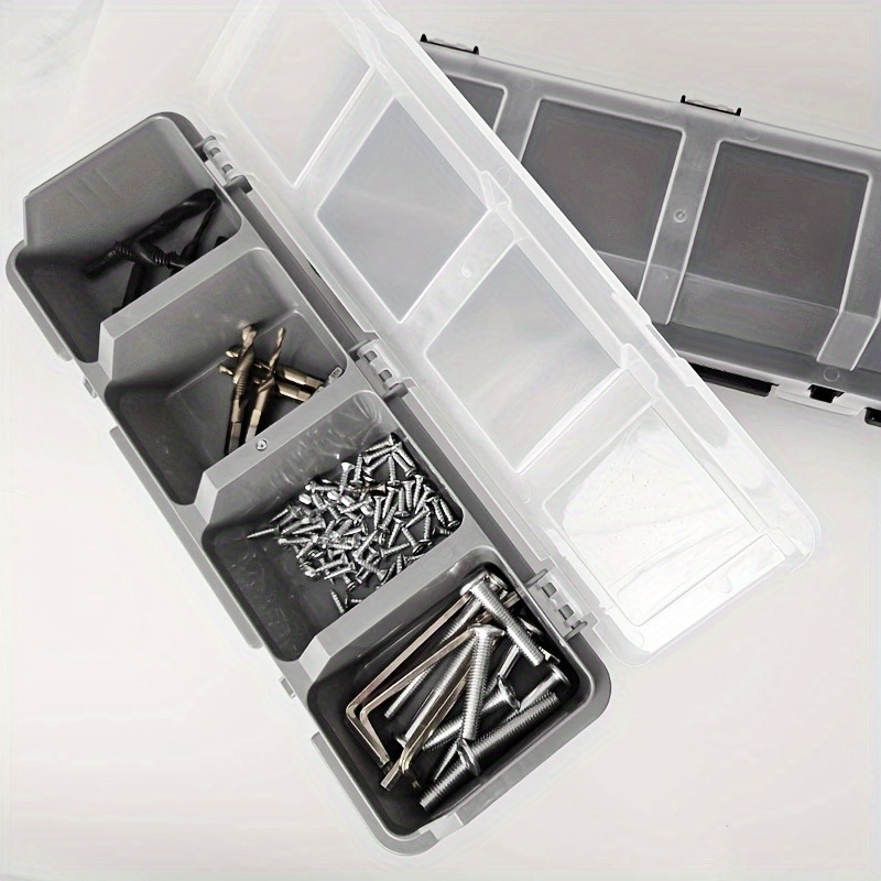 

4pcs Multi-compartment Plastic Organizer Boxes For Screws, Nuts, Nails & Bolts - Home Storage And Organization