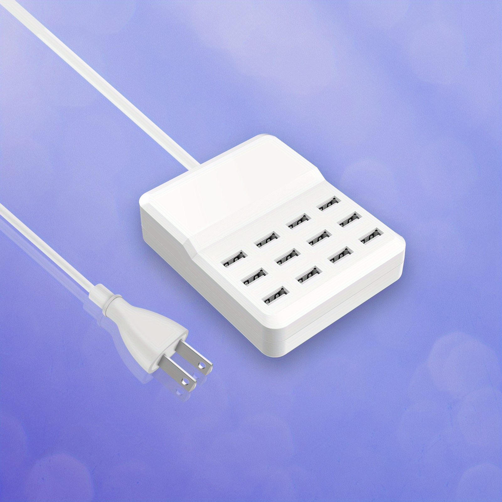 TEMU 12-port Usb Charger, Family-sized Desktop Usb Rapid Charger Compatible Smart Usb For Multiple Devices