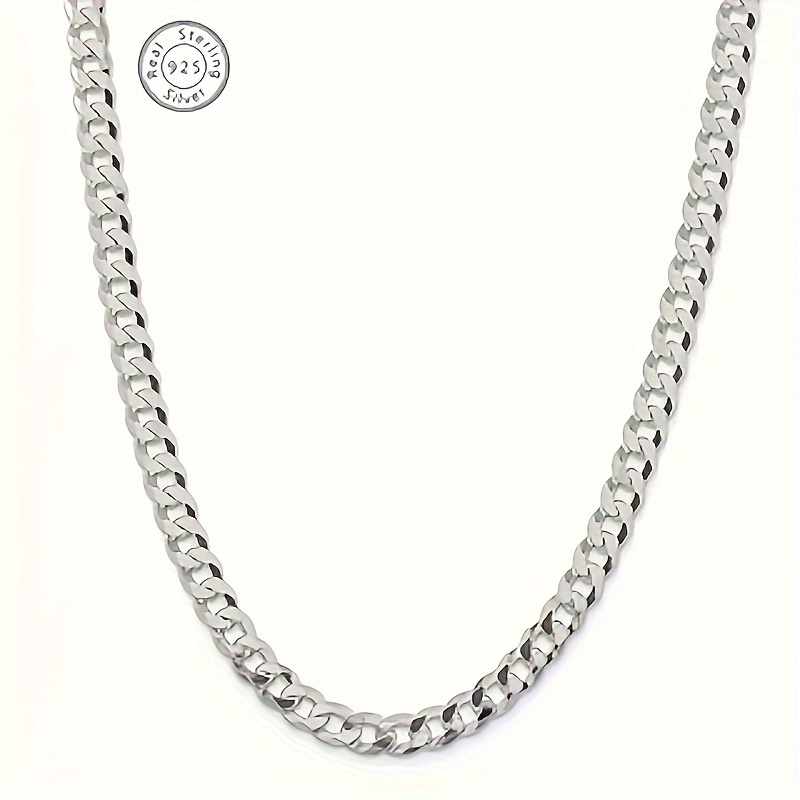 

925 Weight 13 Grams Length 20 Italian 5mm Cut Necklace, And , In Italy