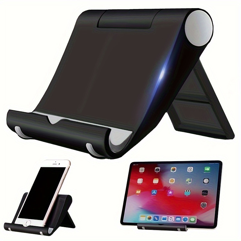 versatile rotating phone tablet stand foldable portable desktop holder for smartphones and tablets details 0