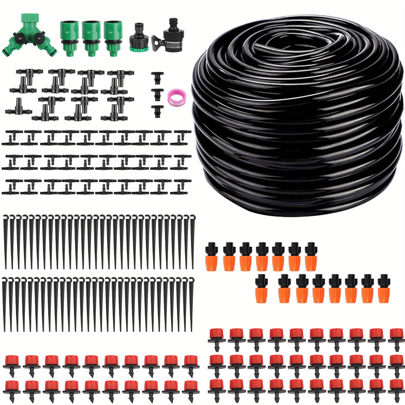 

Irrigation Kit, 164ft/50m 201pcs Irrigation Kit