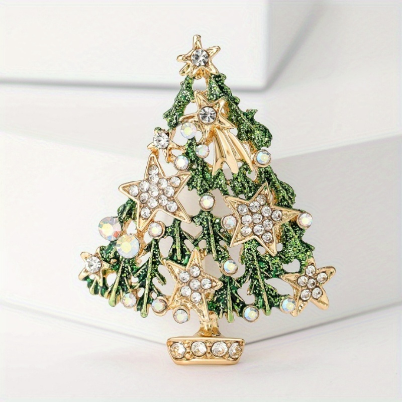 

1pc Alloy Christmas Brooch, Enamel Drop Oil Brooch, Accessories Pin