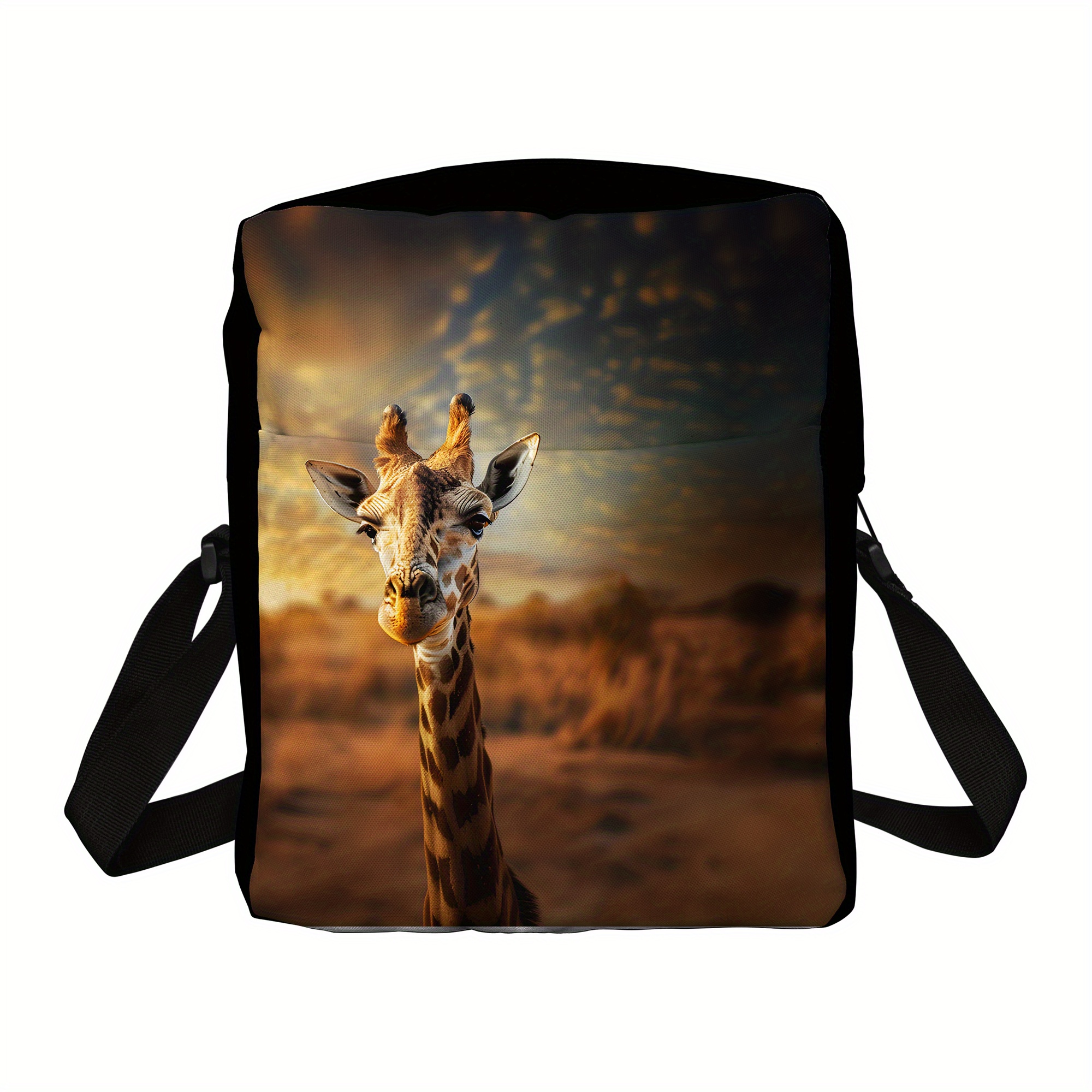 

Women' Crossbody Bag Sling Bag Messenger Bag Handbags Fanny Packs Purse Chest Bag Shoulder Bag, Adjustable Strap, Zipper Pocket, Zip Closure, Giraffe Head Bag For Daily & Hiking Travel Work