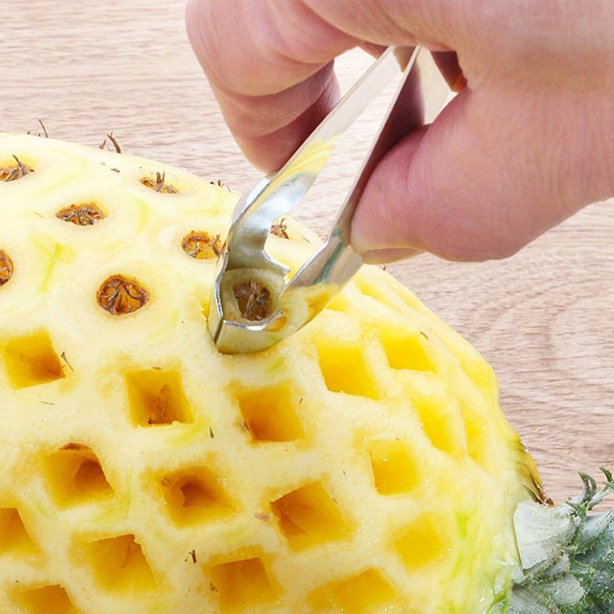 new arrival stainless steel pineapple eye peeler effortless seed removal durable kitchen for   fruits fruit preparation ergonomic handle durable kitchenware