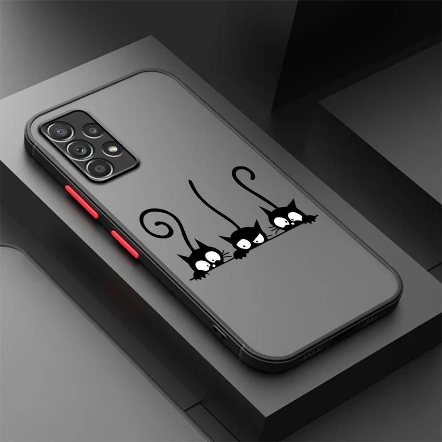 TEMU Phone Case A55 A25 A35 A15 A54 A34 A14 A24 A53 A33 A23 A13 A52 A32 A22 A12 A51 A71 A72 A73 Silicone Cover Protective High-quality Matte Frosted