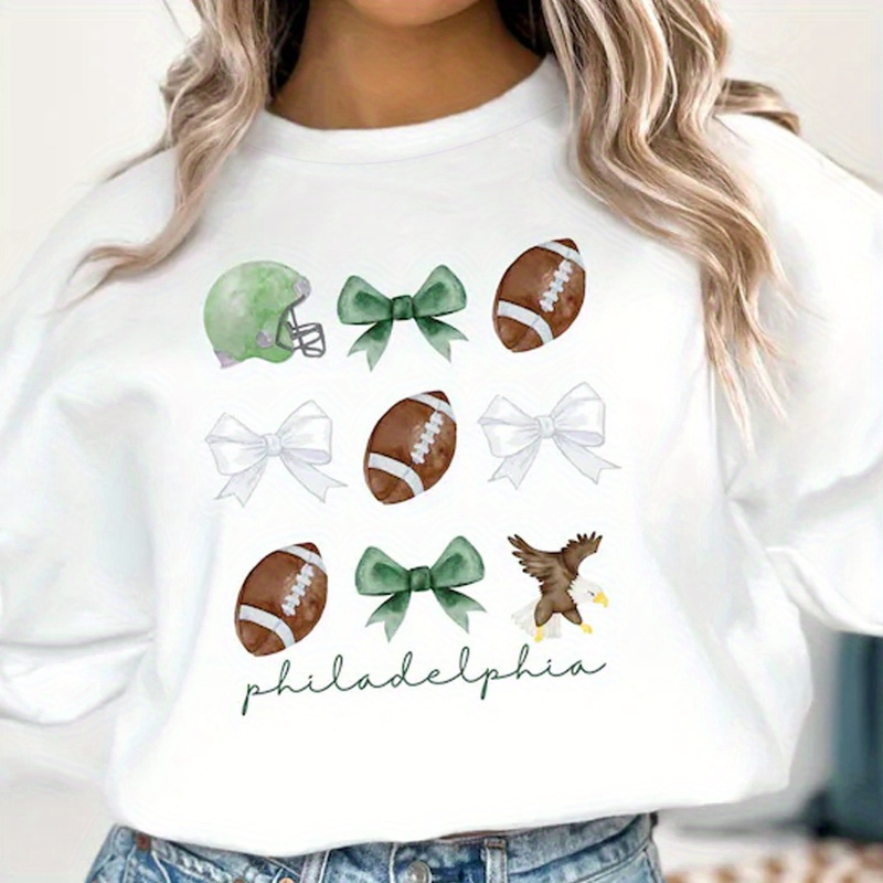 

Sweatshirt For Women - Polyester , , And Eagle - , Round , Fall/