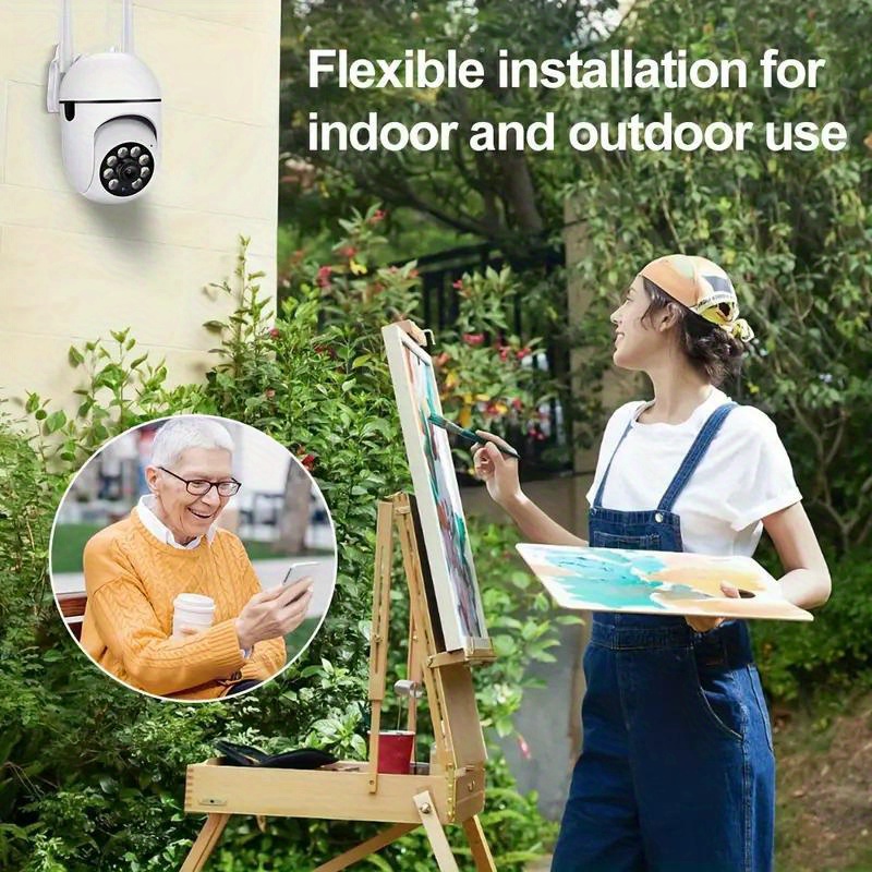   1440p wireless security camera with night   night   wifi enabled   app compatible details 4