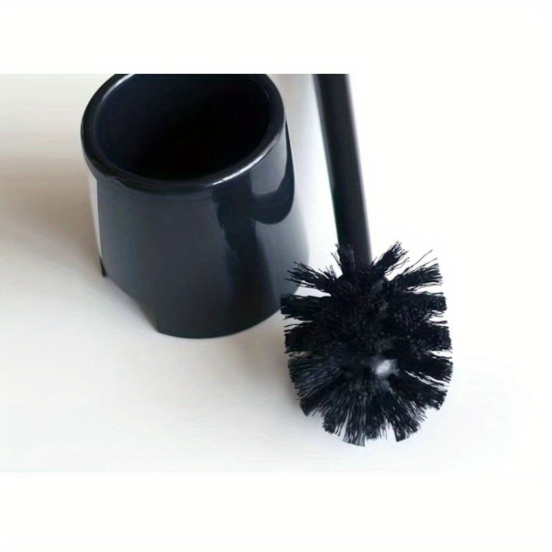 flexible long handle toilet brush set plastic bathroom bowl cleaning brush no dead corner design with holder for living room bathroom toilet patio manual non electric cleaning tool details 2