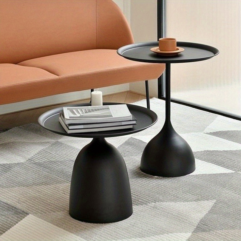 1 High 1 Low Combination Set Nordic Simple Side Table Creative Iron Art Side Table Small Apartment Home Sofa Living Room Small Coffee Table Floor Tray Corner Table Bedside Table