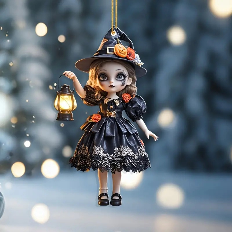 

Halloween Doll Hanging , 2d Car Pendant, , For Decorations And For Halloween Enthusiasts