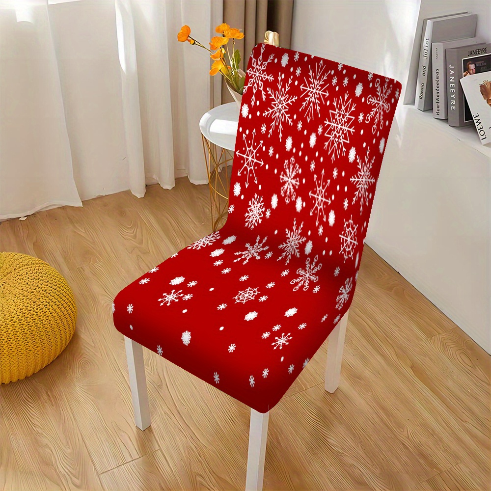 

Christmas Slipcovers - 2pcs/4pcs/6pcs Set, Red , - , , Stretchable For And Restaurant Decor