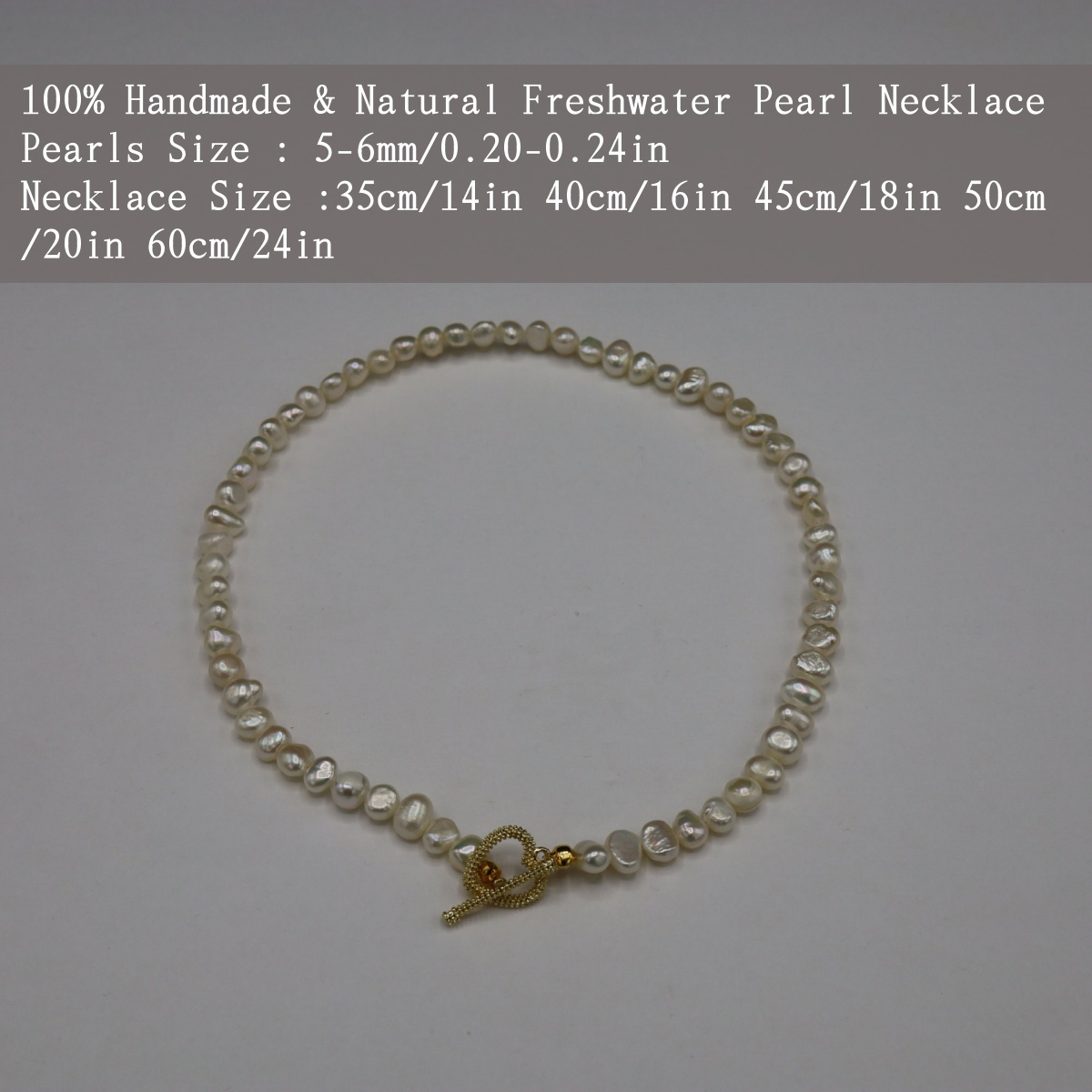 MYSOYA Baroque Pearls Heart Clasp Necklace
