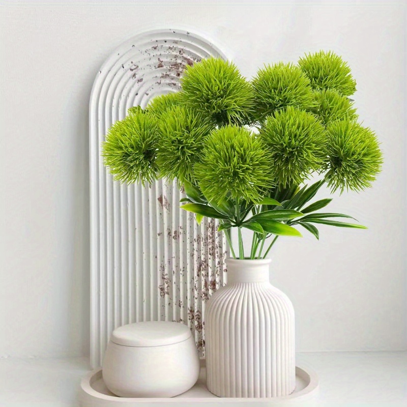 

Artificial Spherical Dandelion Flowers, European Style, Plastic, No Power Required, Outdoor Decor For Garden, Lawn, And Home, Ideal For Parties