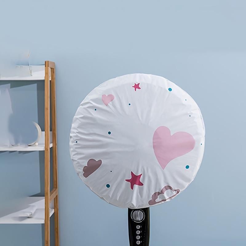 1  fan protective cover waterproof   universal round floor standing electric fan   household decor plastic material for   and storage details 0