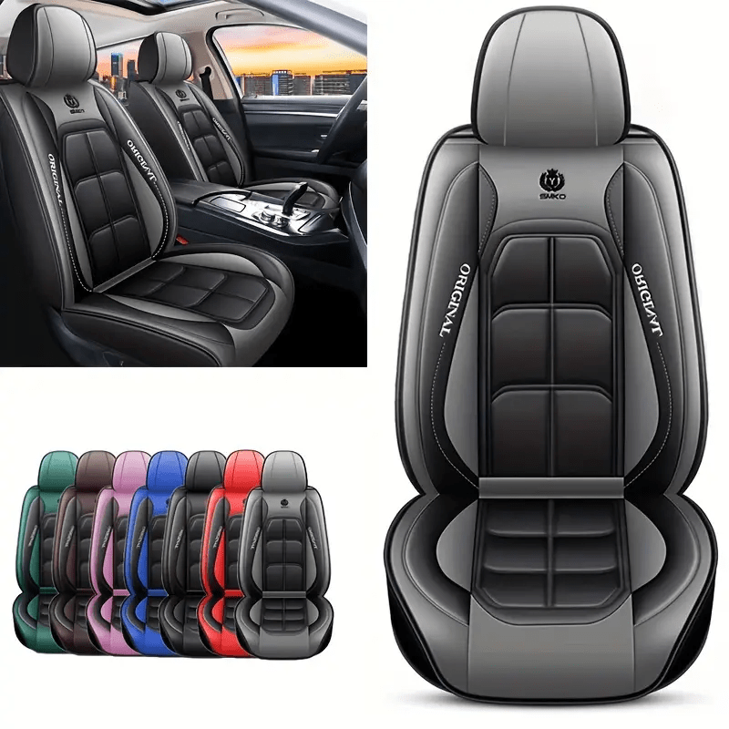 

Leather Car Seat Covers - Universal Fit, , No Filler, For Models (front Seat, 1 Count)