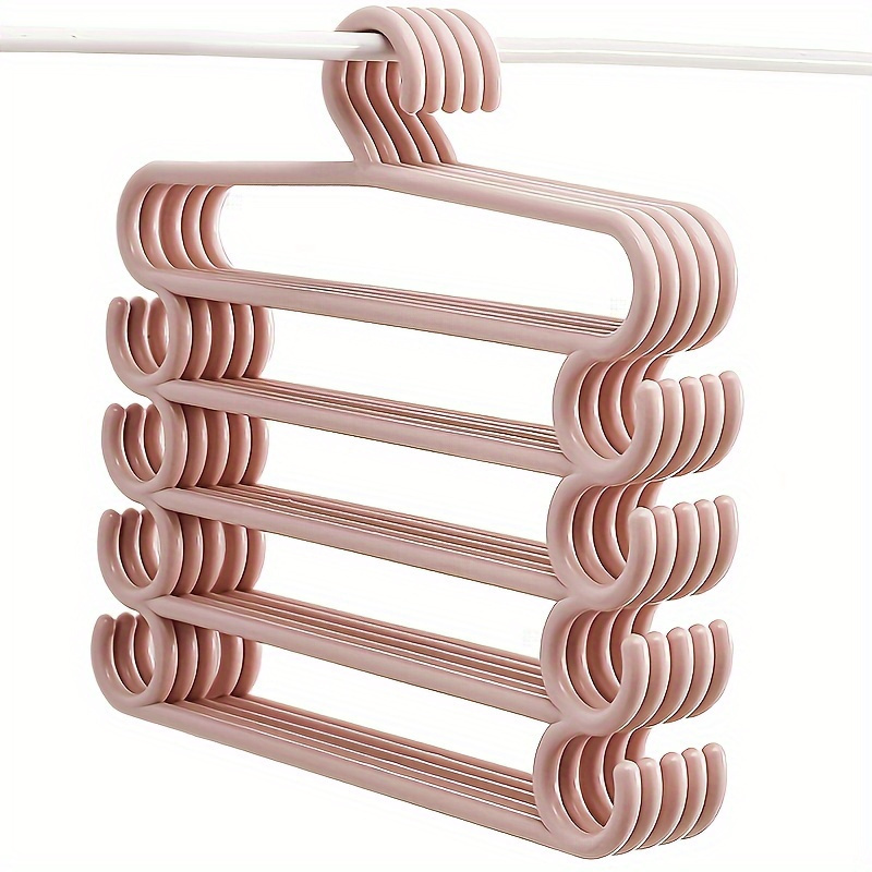 

1pc Multifunctional Coat Hanger, Pants Rack, Tie Storage Rack, Belt Storage Rack, Scarf Storage Rack, Household Multi- Drying Rack, 15.1*13.5in