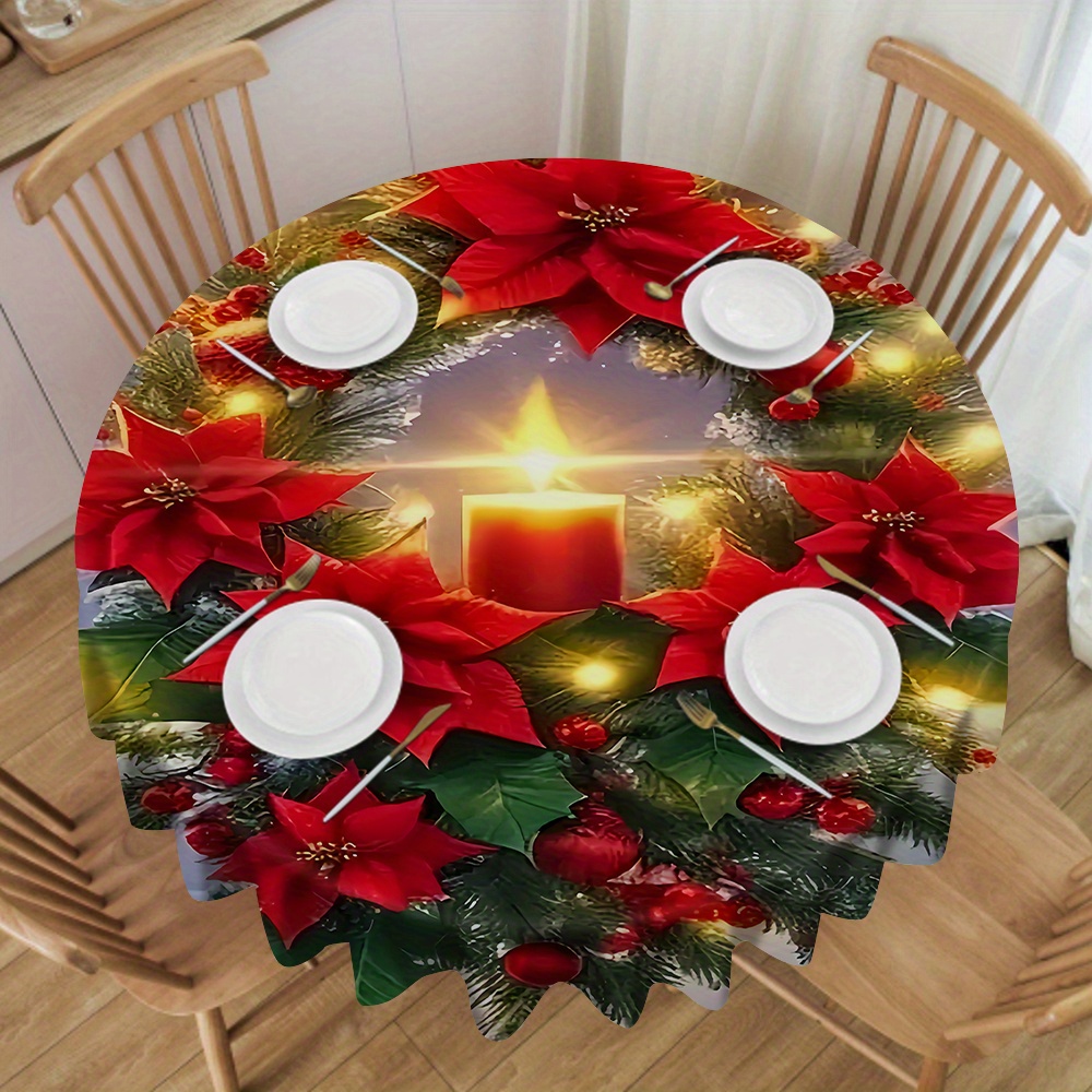 

Christmas- Tablecloth - Stain-, , For Dining & Decor