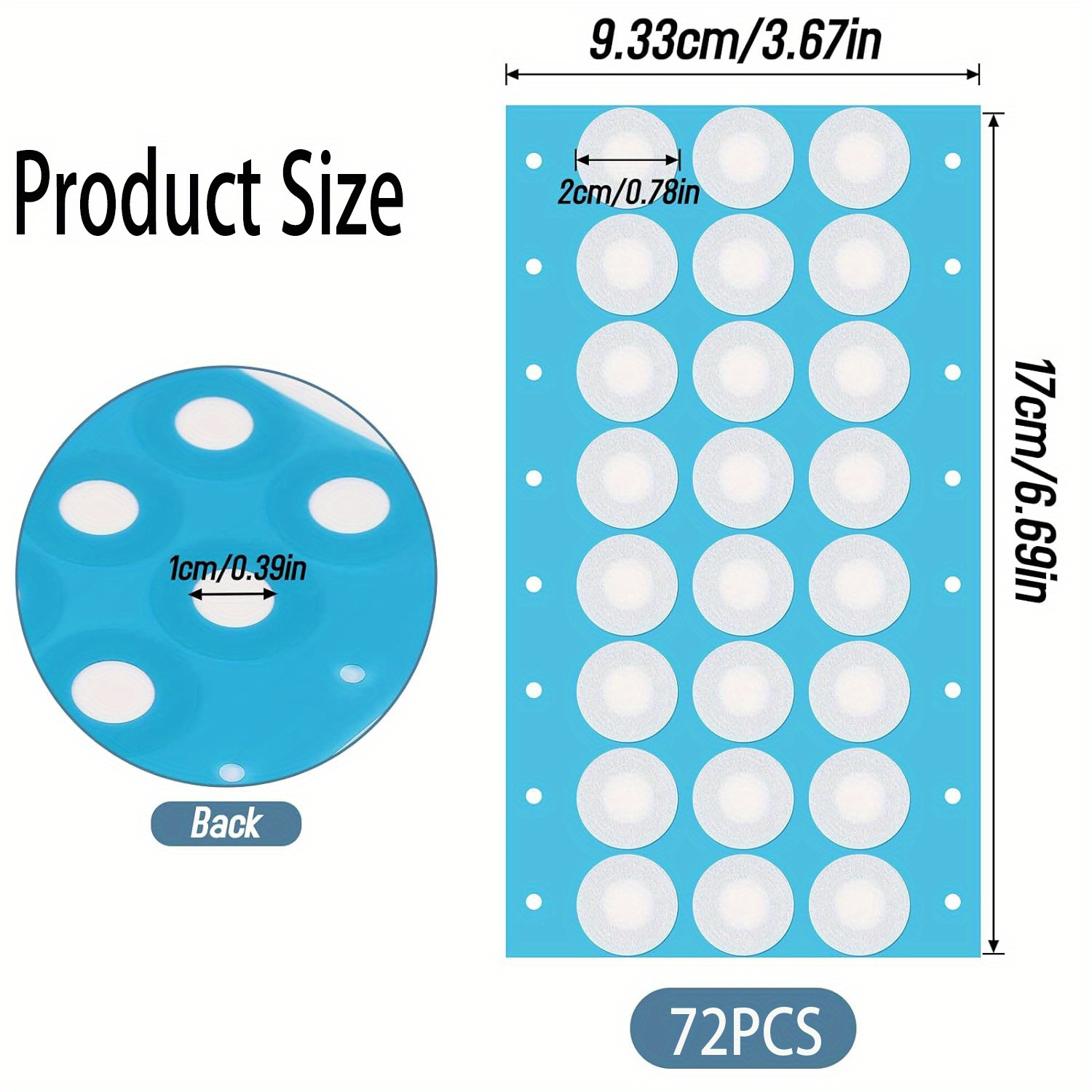 Image of 72pcs Mushroom Filter Plate, And Breathable Membrane, Diameter 20mm, Pore Size 0.25μm, -proof, Dustproof And Material, Bottle Cap Breathable Film