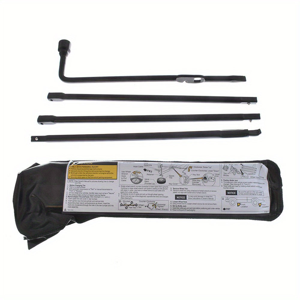 TEMU Spare Tire Lug Wrench Jack Tool Kit Replacement For Silverado 1500 For Sierra 2000-2014