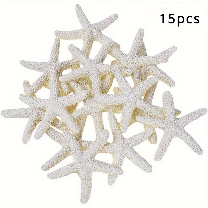 15 Resin Starfish Ornaments, 1.18-inch Starfish, Suitable For Weddings, Holiday Decorations, Home Decor, And Handmade Projects