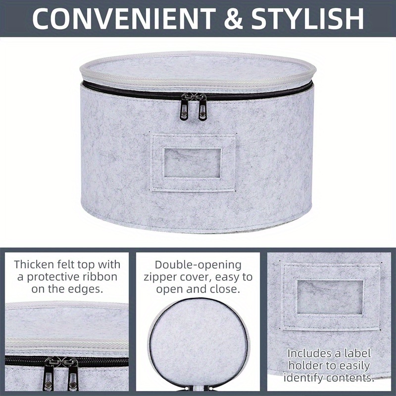 1pc 4pcs felt tableware storage bag cup and plate tableware classification bag portable storage box layered storage box plate and bowl storage bag kitchen tableware organization storage bag chiese storage container dish storage container plate storage container suitable for rv ship lawn park picnic camping etc 0