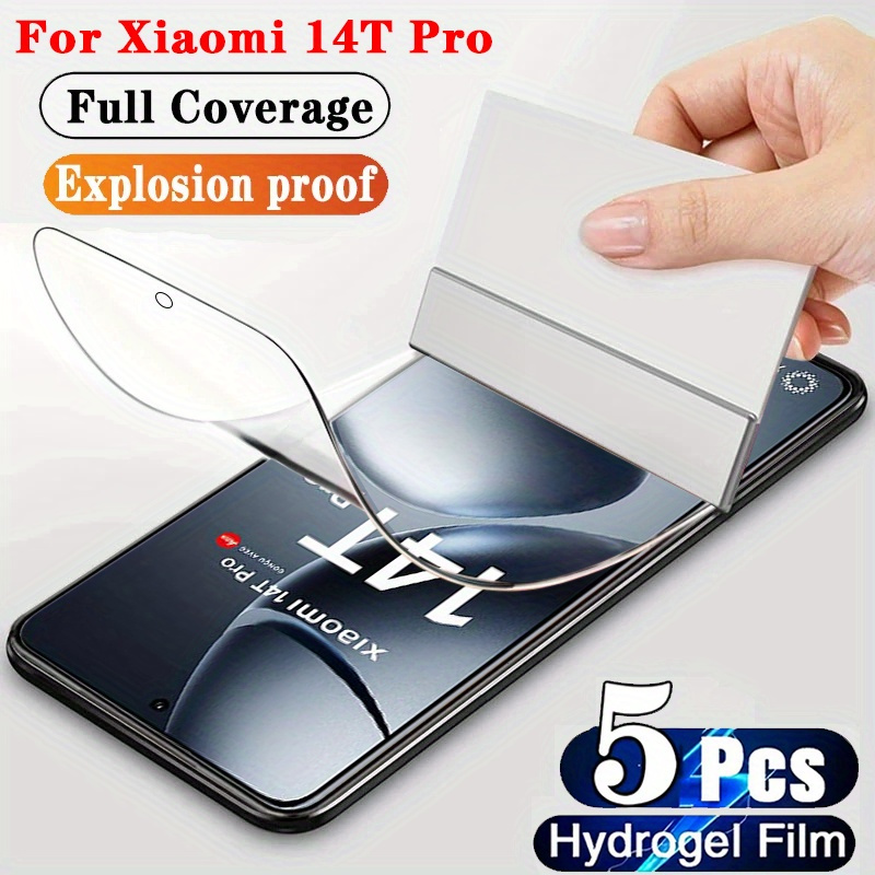 

5pcs Film For Xiaomi 14t Xiaomi 14t Pro -spy Upgraded Non-breakable Tpu