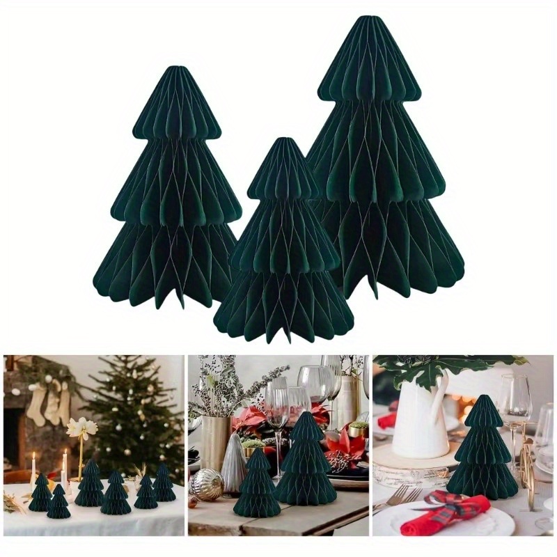 

3pcs Set Christmas Tree Ornaments - Decorations For Parties & Table , Christmas Decor