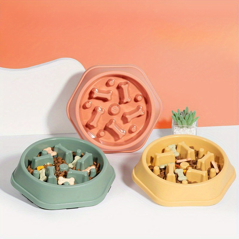 

-choke Feeder - , Plastic Pet Dish For Eating Habits