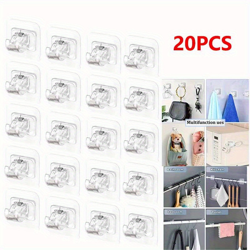 

20pcs Free , Curtain Rod - -adhesive, Free Mounting , Suitable For Homes And