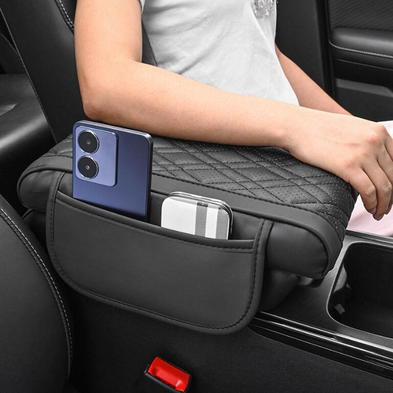 

Geilivity 1pc Car Armrest Box Bag, Pu , Car , For , Decor