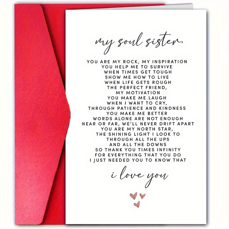 

Sister Inspirational Greeting - , - , For , , - 1pc