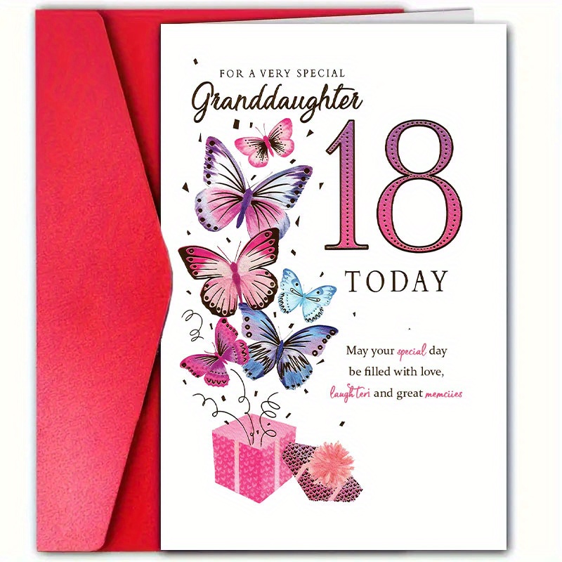 

18th Greeting For Granddaughter , , 1pc - , For Celebratory , For &