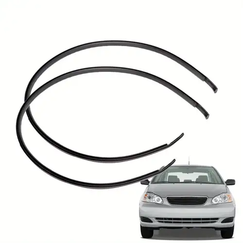 2Pcs Black Rubber Roof Trim Molding Kit For 2009-2013 Toyota Corolla – Outer Roof Direct Fit