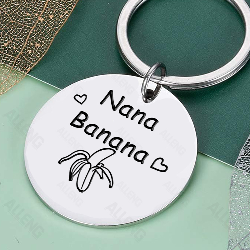 

Alleng Stainless Steel Keychain For , Gift Jewelry - 1pc/3pcs/5pcs Thank You Keyring For Women