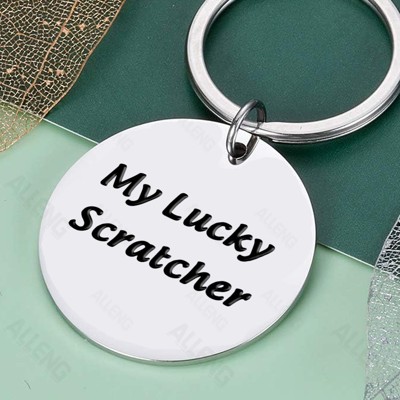 

2pc Alleng Steel Scratcher Keychain, My Scratcher Round , For Enthusiasts