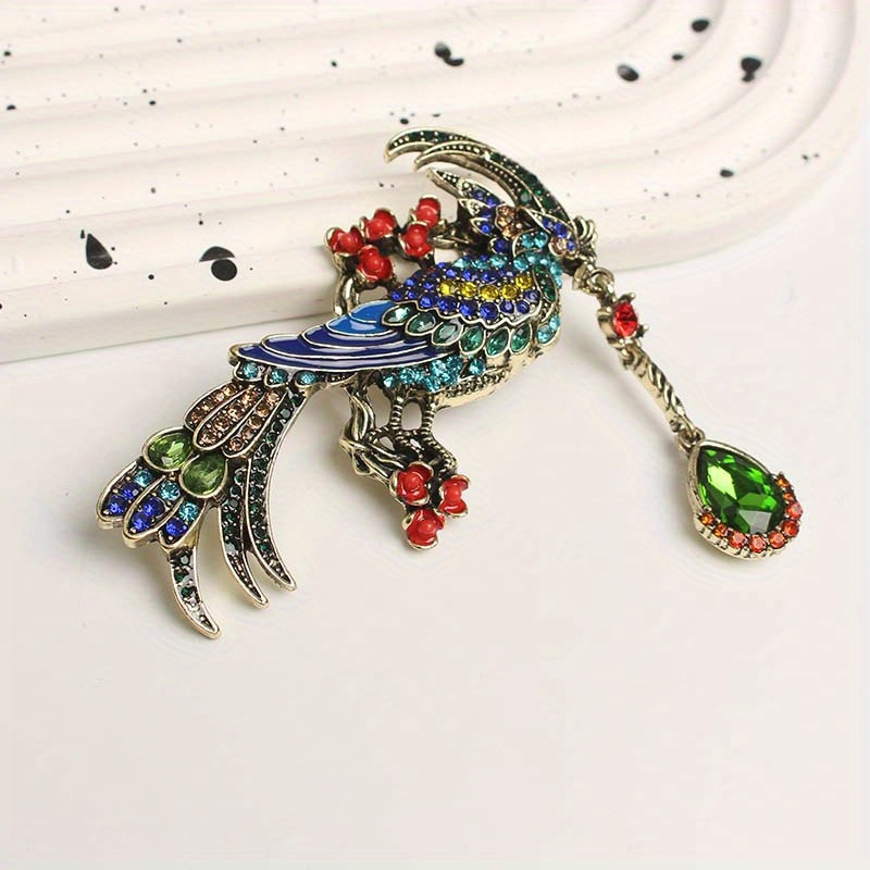 luxurious punk enamel and     brooch novelty cartoon design for women details 1