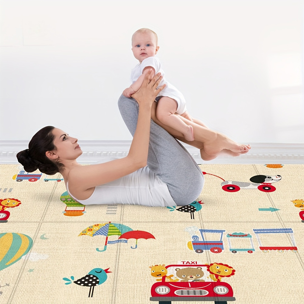 Children's Foldable Crawling Play Mat, 1cm Thickness