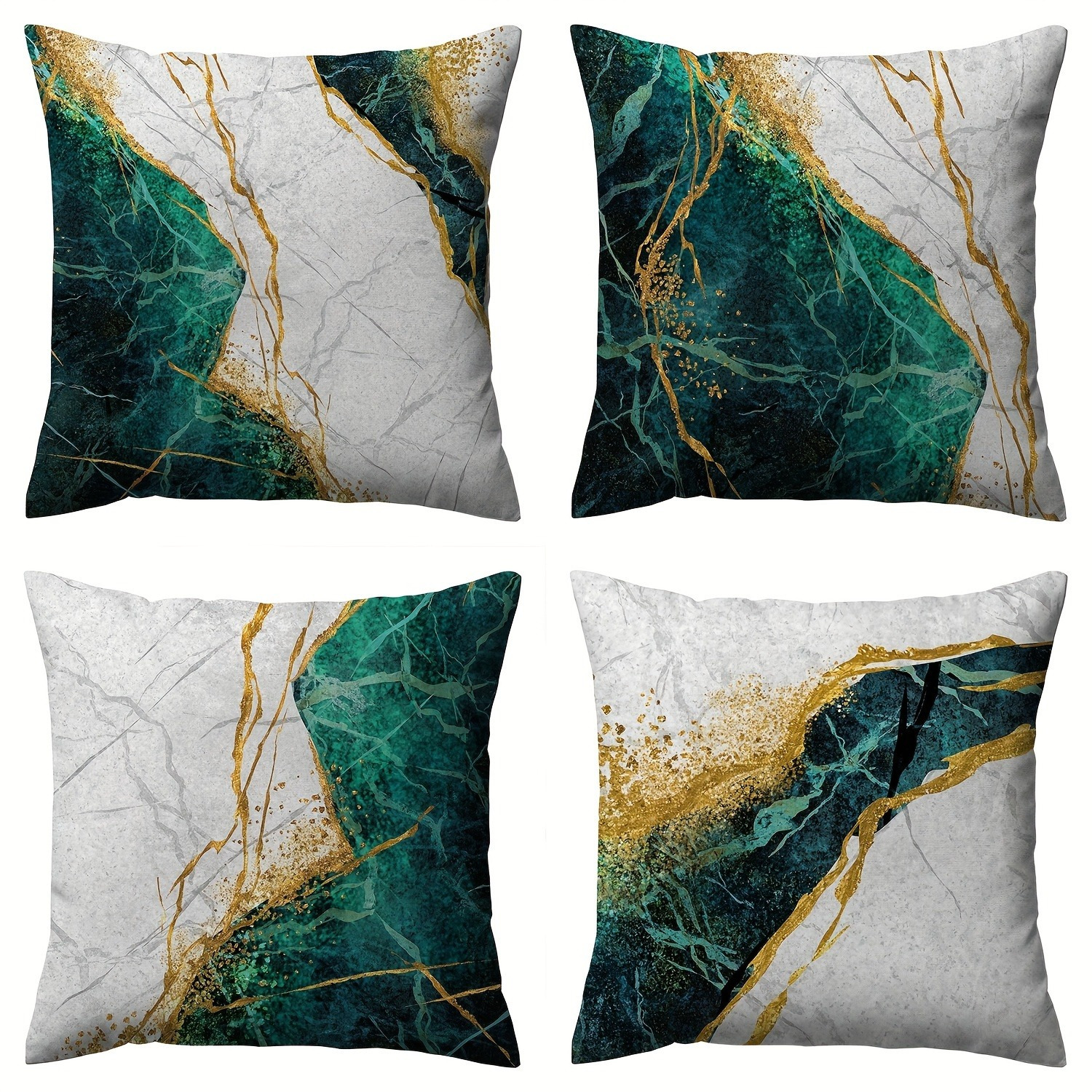 

Set Of 4 Polyester 18x18 , Pattern Accents For Types, - Decorative - Not Included