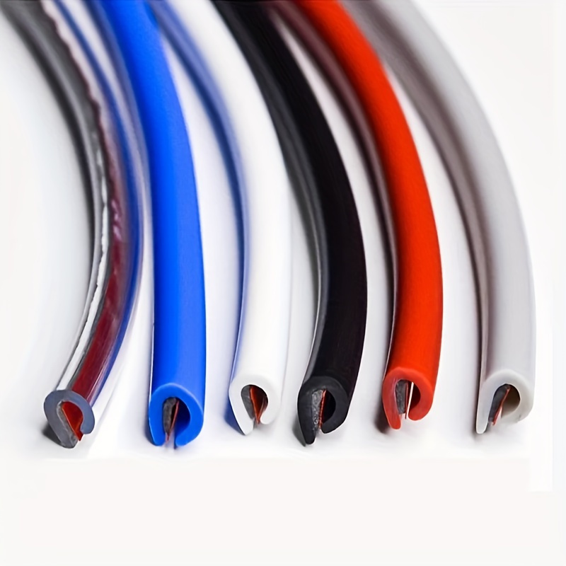 

10 Meters/car U Type Car Door Protection Clear Guards Trim Styling Molding Strip Rubber Protector Universal