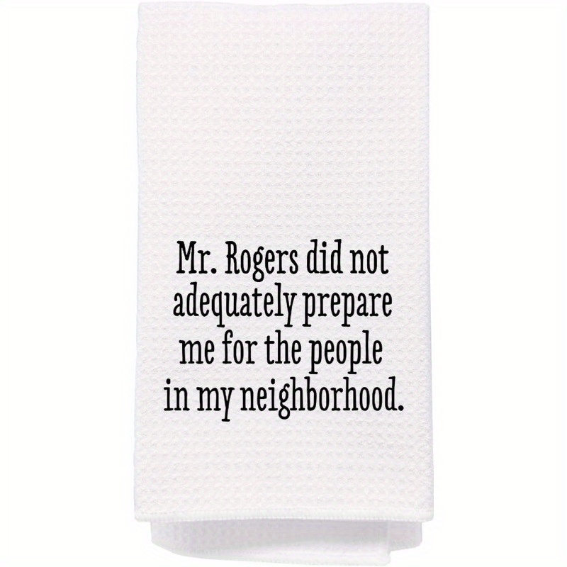 

1pc Polyester Towel, Dish Towel, Rectangular , , , 18x26 - Humorous Housewarming