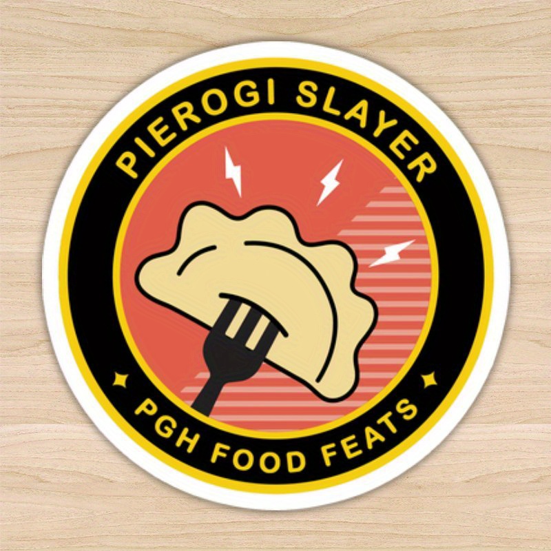 

1pc Pierogi - Pgh Decal, Comedy Yinzer , Pp , For Car, Laptop, , 18+ Use Adhesive